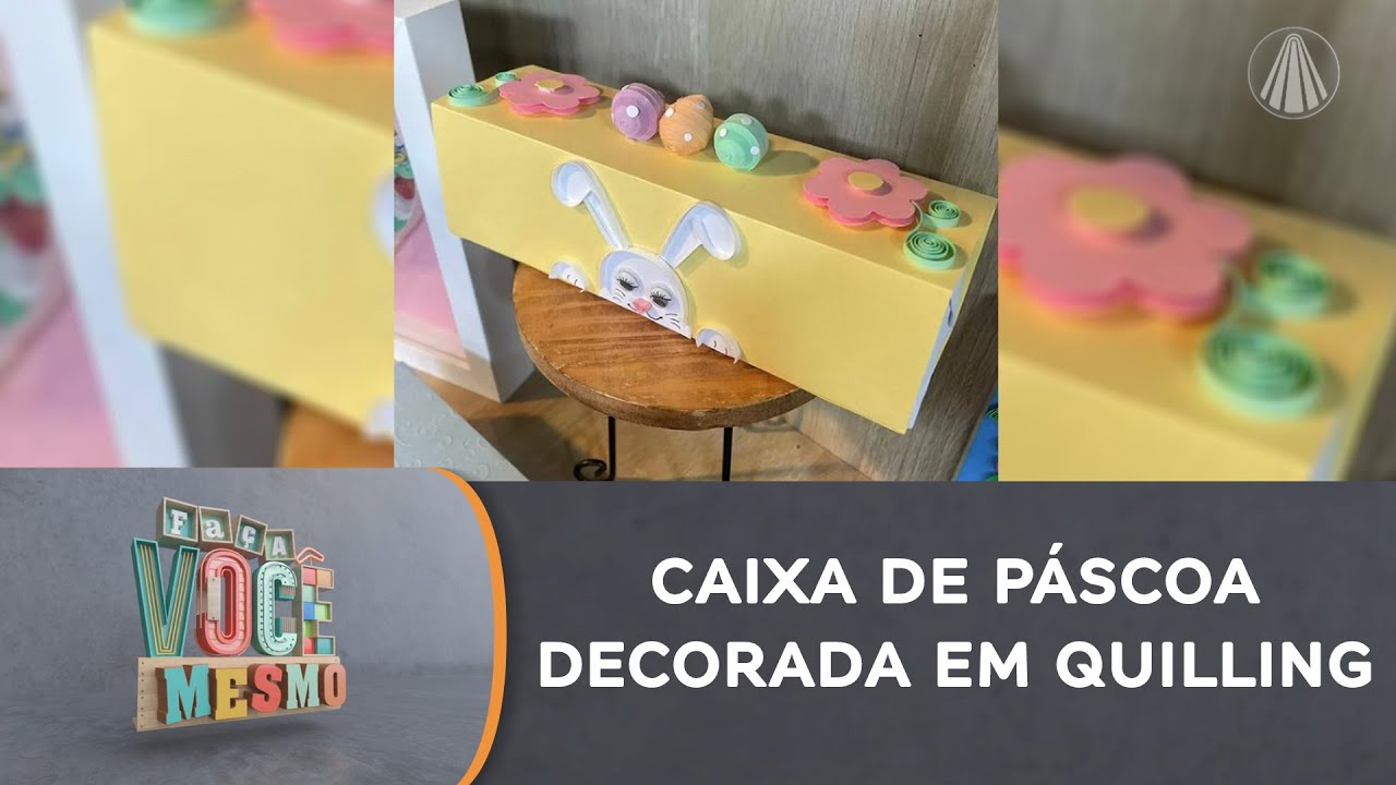 Vamos aprender a fazer uma bela caixa de Páscoa em quilling 3D