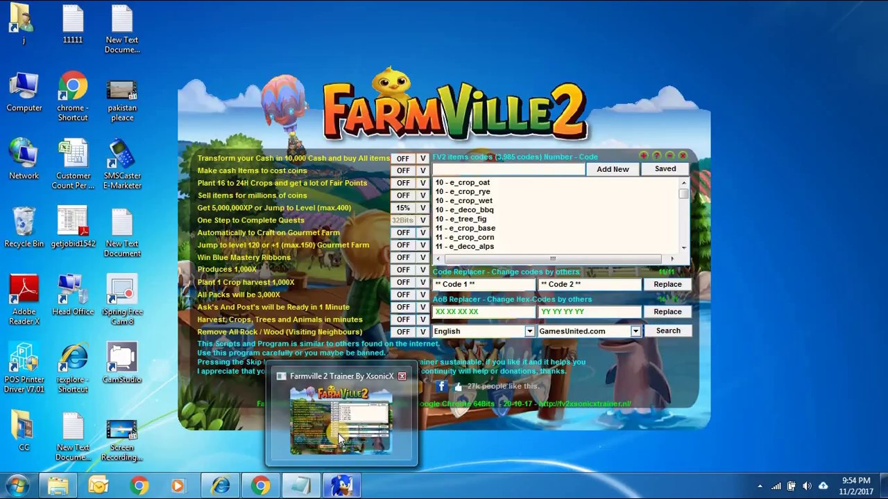 How level up farmville 2 on pc