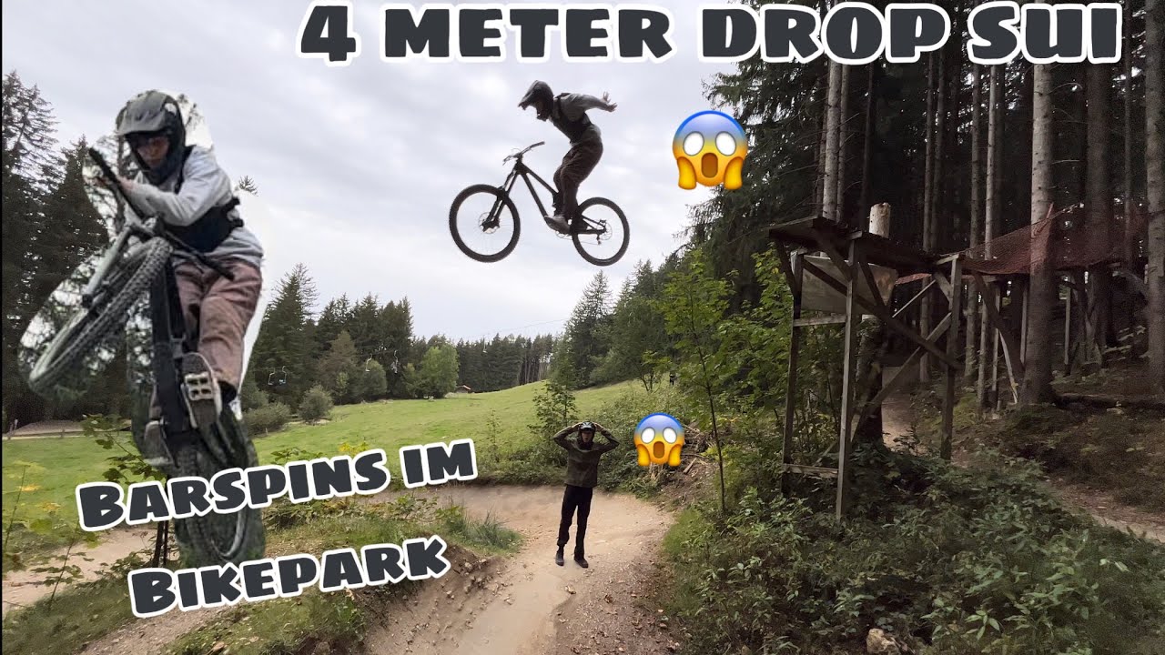 Bars im Bikepark  || Schlüsselbeinbruch Vol. 2?  ||  Sui über 4 Meter drop 😱 || wolfmax