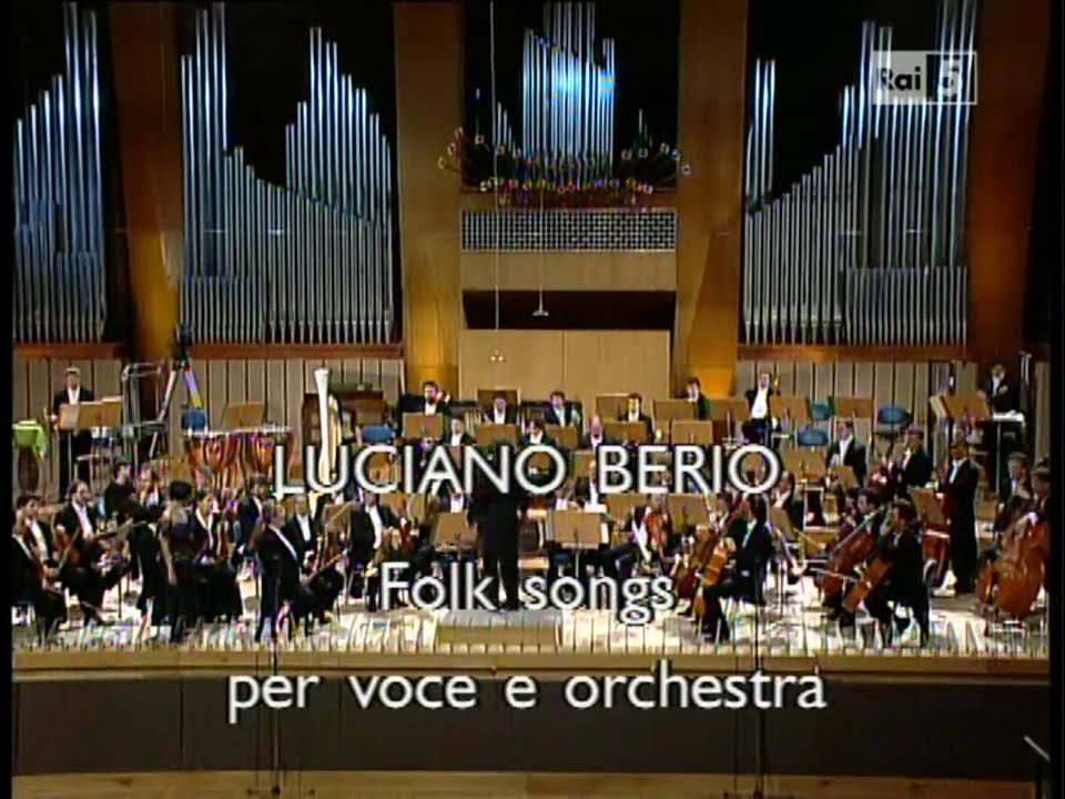 BERIO Folk Songs | L.Castellani, A.Mortari, RAI Napoli, L.Berio | video 1992 ®