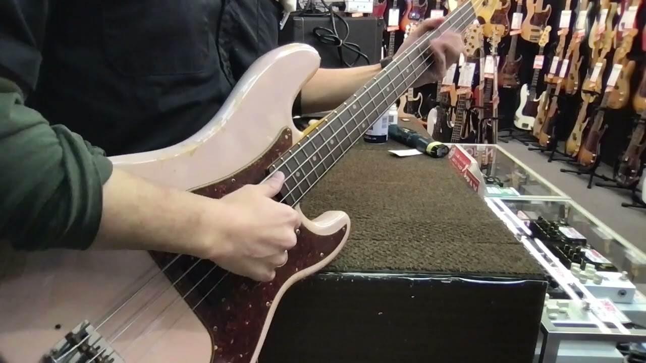 サウンドサンプル-1963 Precision Bass Heavy Relic -Dark Shell Pink-
