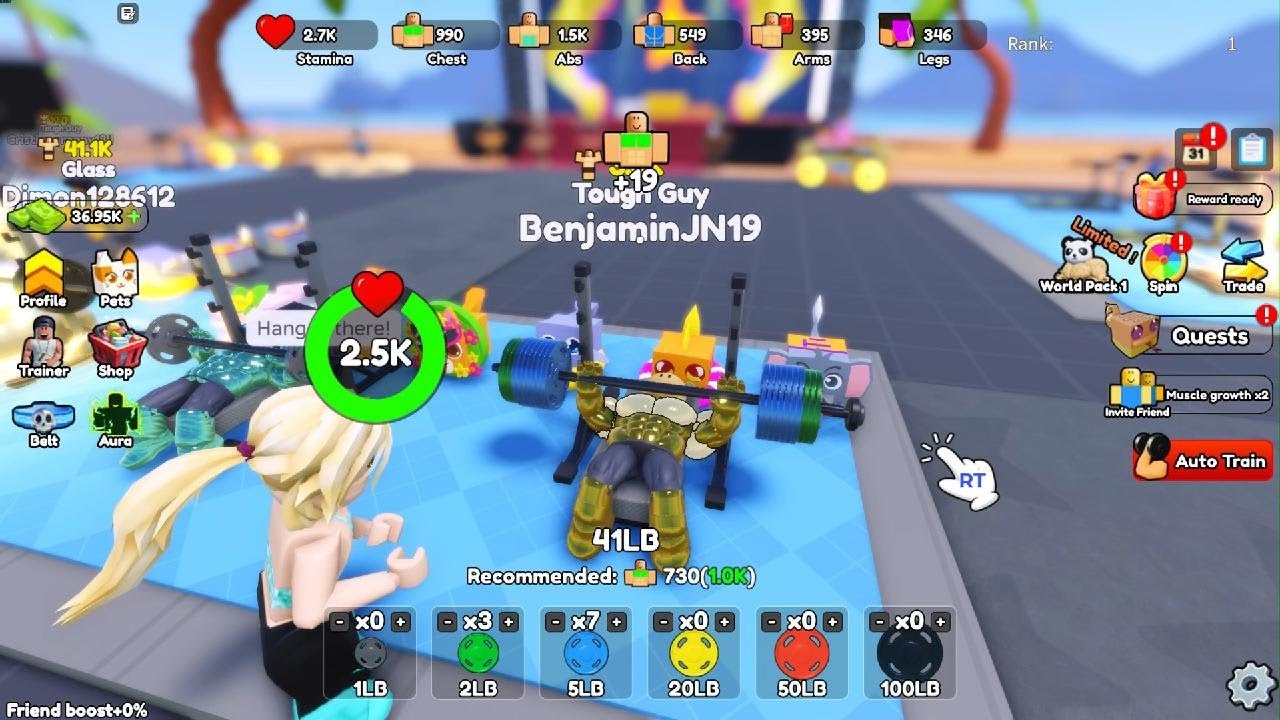 Roblox gym Simulator