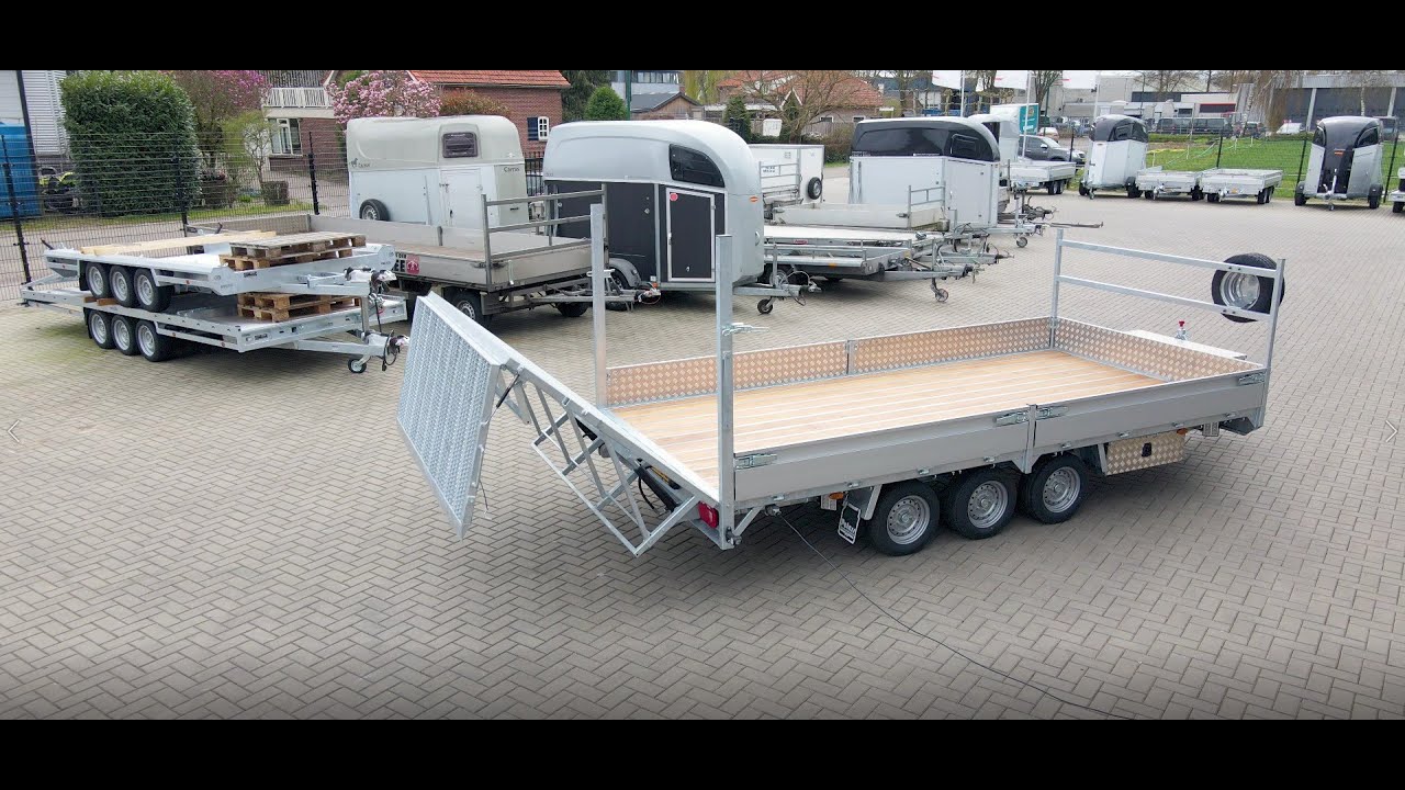 Plateauwagen Peters met automatische laadklep / achterklep!