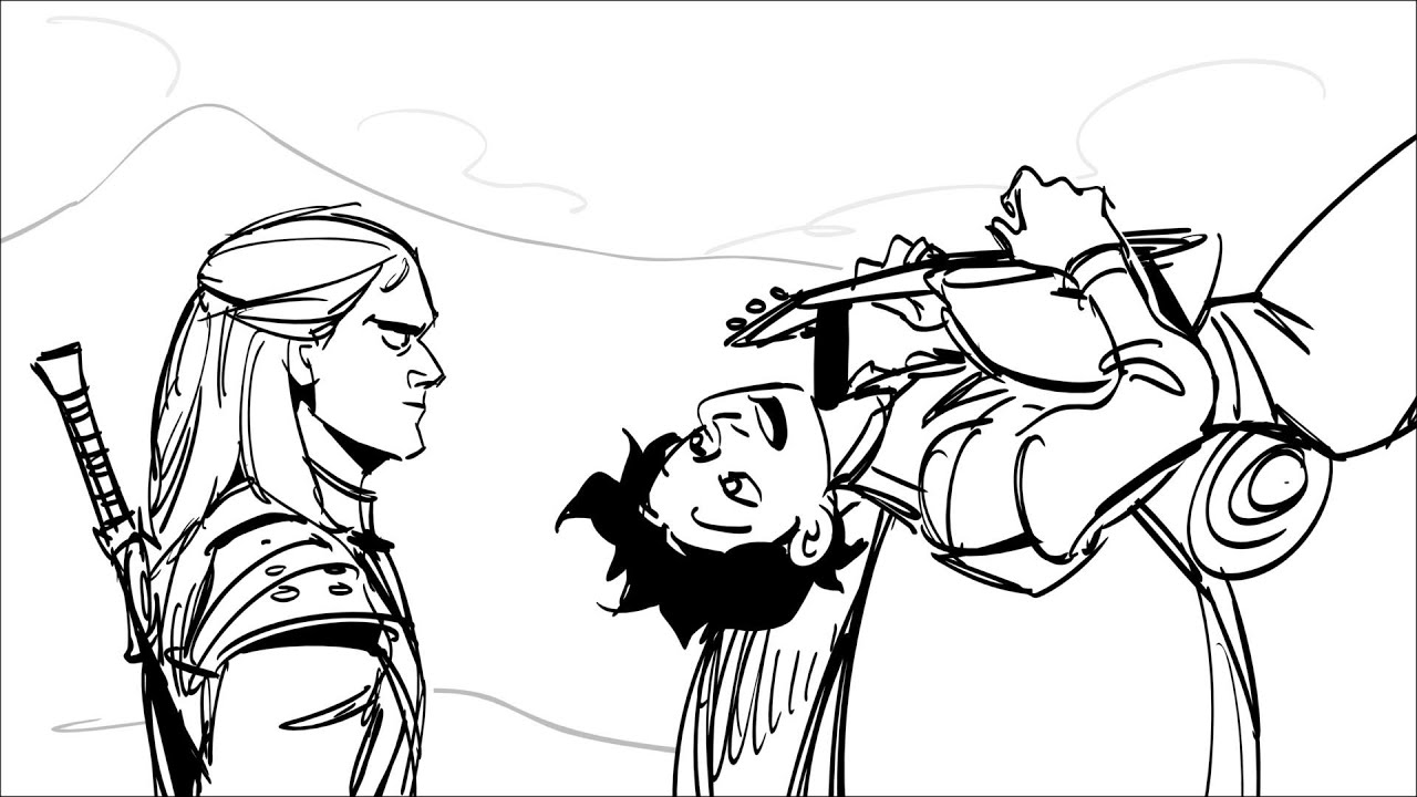 Jaskier and Geralt's Traveling Madness (the Witcher Netflix animatic)