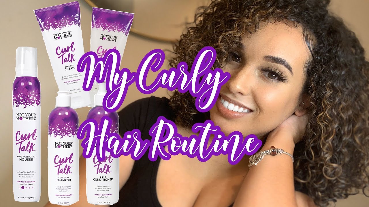 CURLY HAIR ROUTINE using Not Your Mother’s 