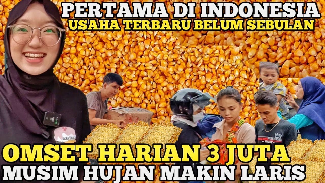 PERTAMA DI INDONESIA ! JUALAN JAJANAN TERBARU BELUM 1 BULAN OMSET 3 JUTA MUSIM HUJAN RAME! IDE USAHA