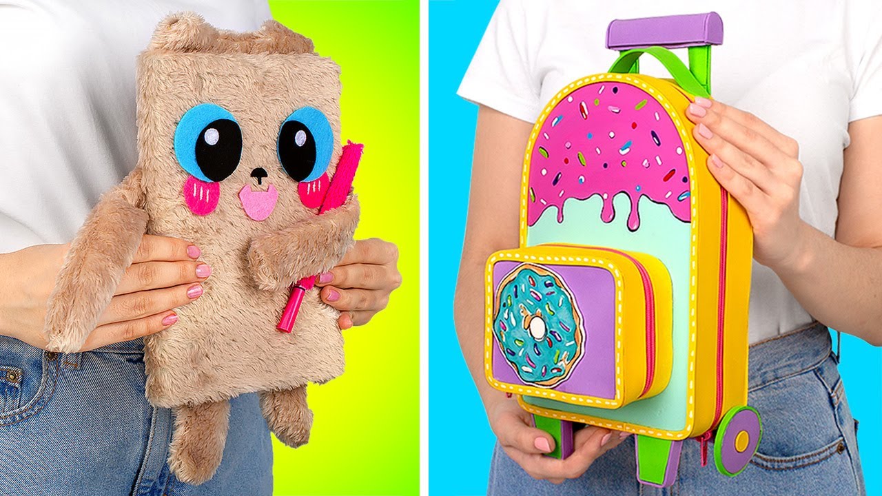 ¡Útiles escolares caseros y adorables que deberías crear!