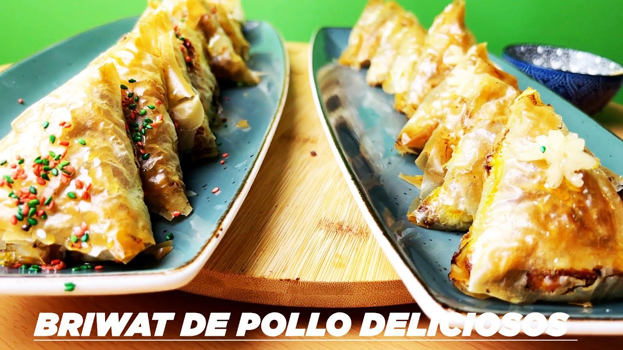 Briwat de pollo deliciosos de manera marroquí / delicious chicken briwat in moroccan way