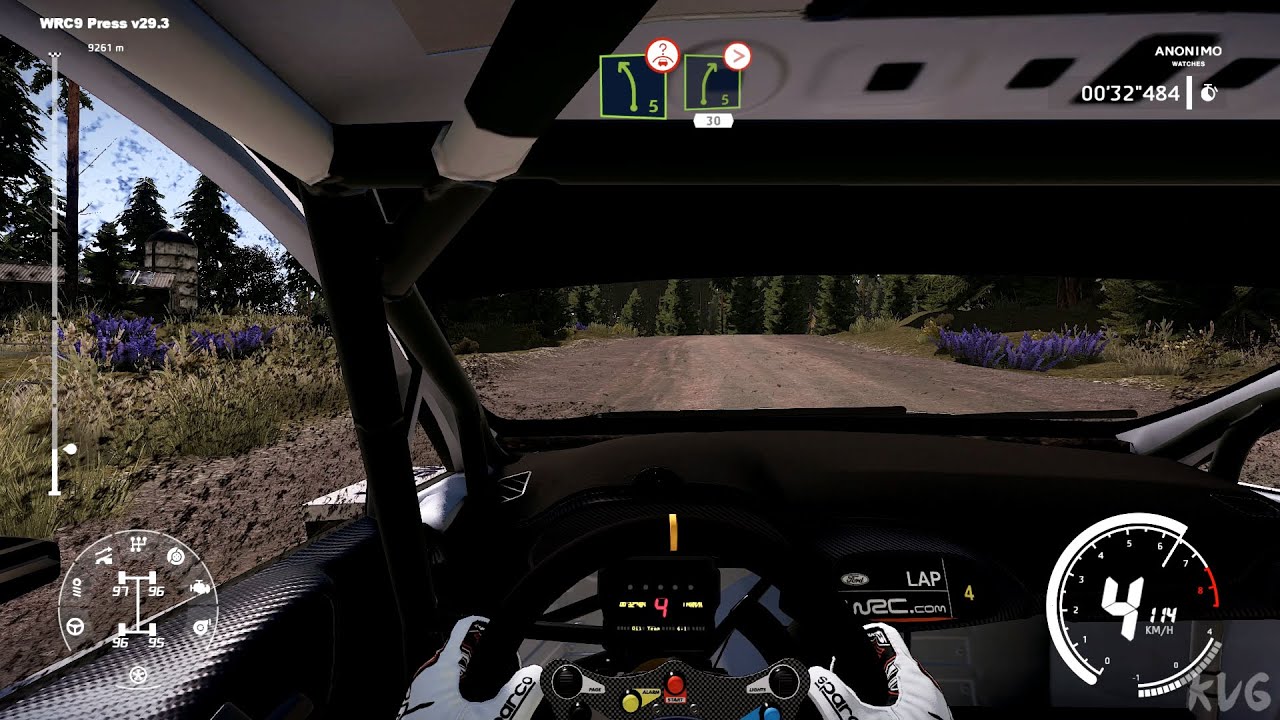 WRC 9 FIA World Rally Championship - Cockpit View Gameplay (PC HD) [1080p60FPS]