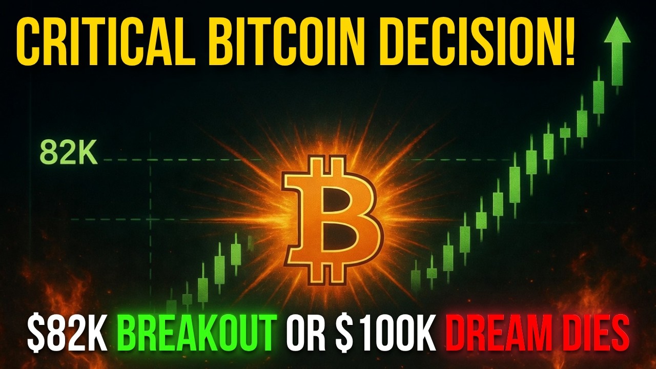 Биткоин на переломном этапе: $BTC должен преодолеть отметку в 82 000 или 100 000 долларов. Мечта ...