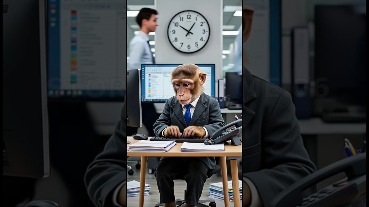 A Father Monkey&rsquo;s Silent Struggle | Emotional Family Story #monkey #cute #funny #sad #animals #love