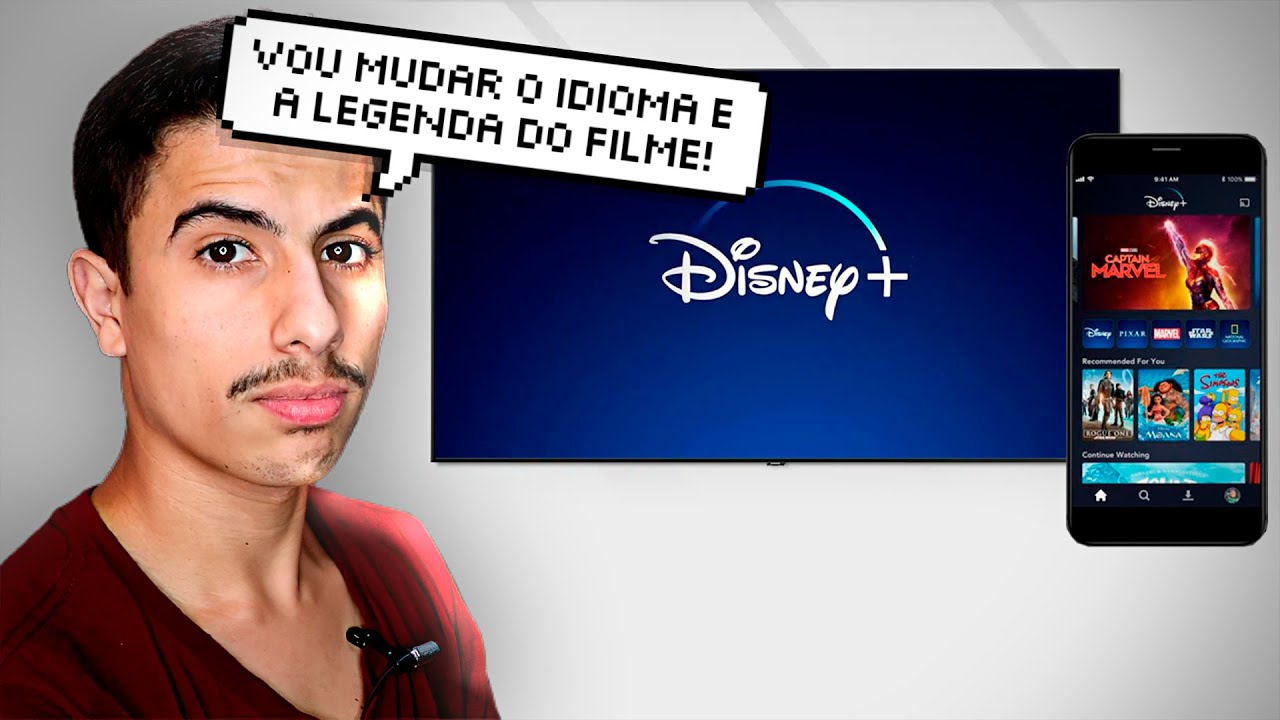 Como MUDAR IDIOMA e LEGENDA DO FILME no DISNEY PLUS na Smart TV e no celular!