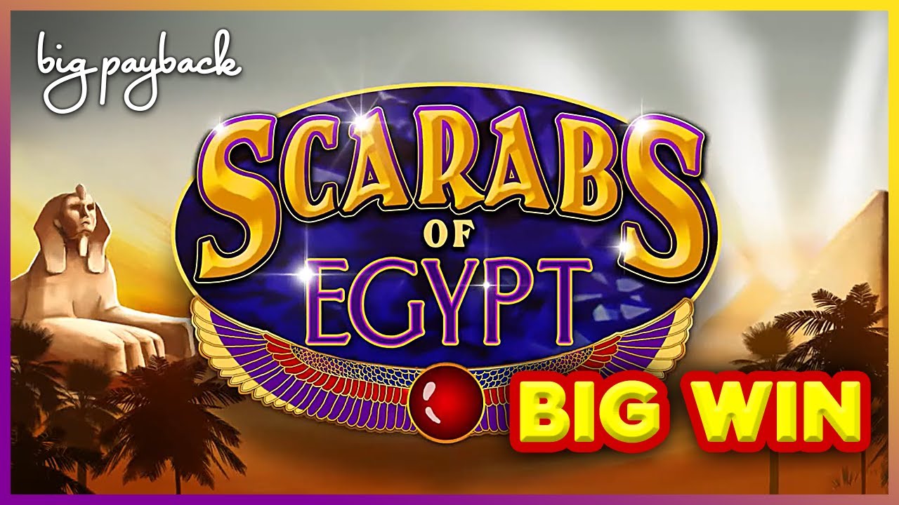 $12.50/SPIN BONUS! Screaming Links Scarabs of Egypt Slot - VERY NICE SESSION!