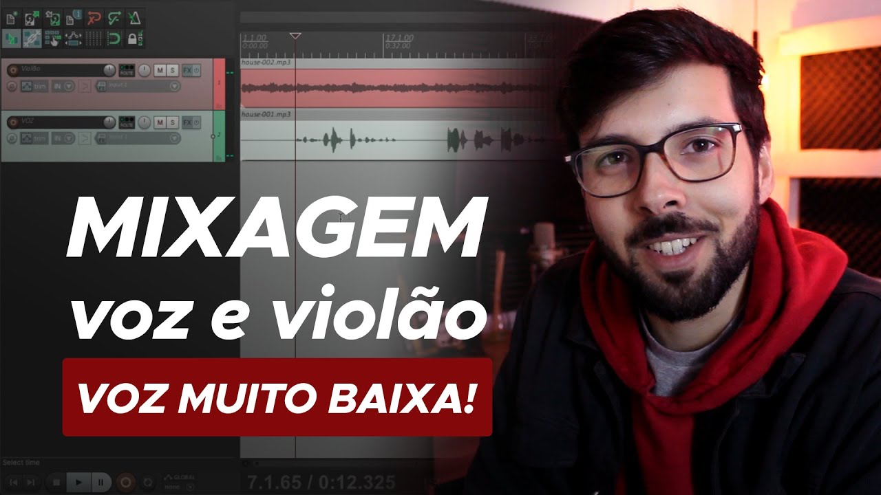 Forma mais fácil de MIXAR VOZ e VIOLÃO apenas com PLUGINS gratuitos