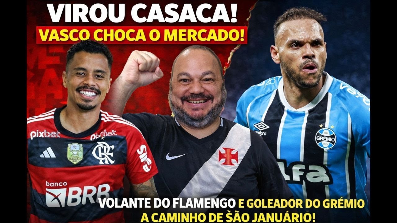 FECHOU NESTA TARDE! VASCO CONTRATA FORTE E SURPREENDE O MERCADO! VOLANTE E + 1 ATACANTE CHEGANDO!