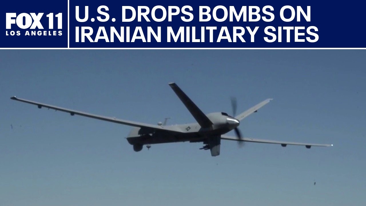US bombs Iranian military sites