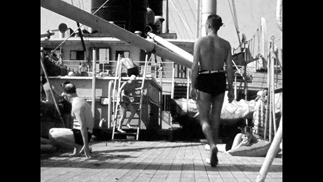 SS Moldavia II Cruises the Med, Mediterranean C1935, 1930s, P&O, Ships, F1097