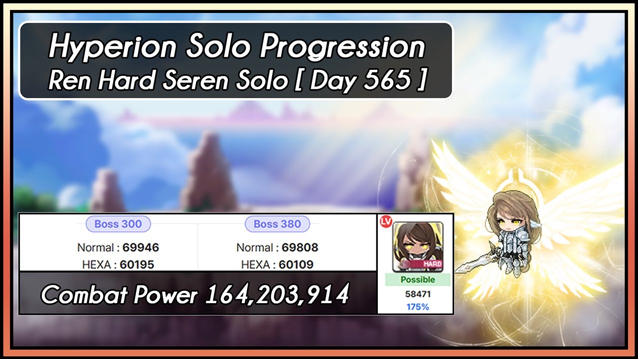 [GMS Hyperion] Ren Hard Seren Solo (Day 565 Solo Progression)