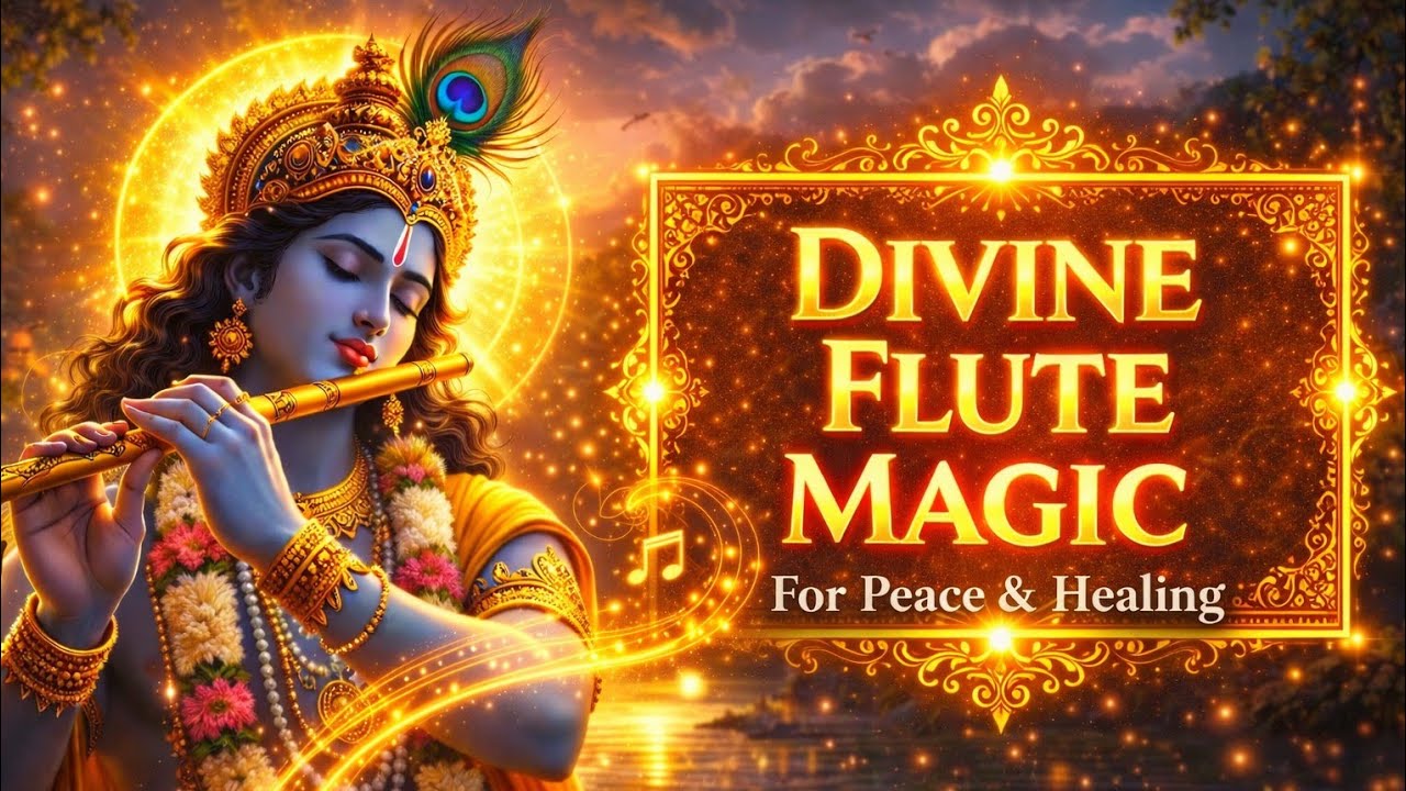 Divine Healing Energy for Peace Strength & Meditation | Krishna Divine Flute Magic 