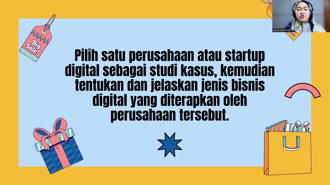 Presentasi UAS Digital Innovative Enterpreneurship - Opsi 2 : Analisis Bisnis Digital (Sesi 14)