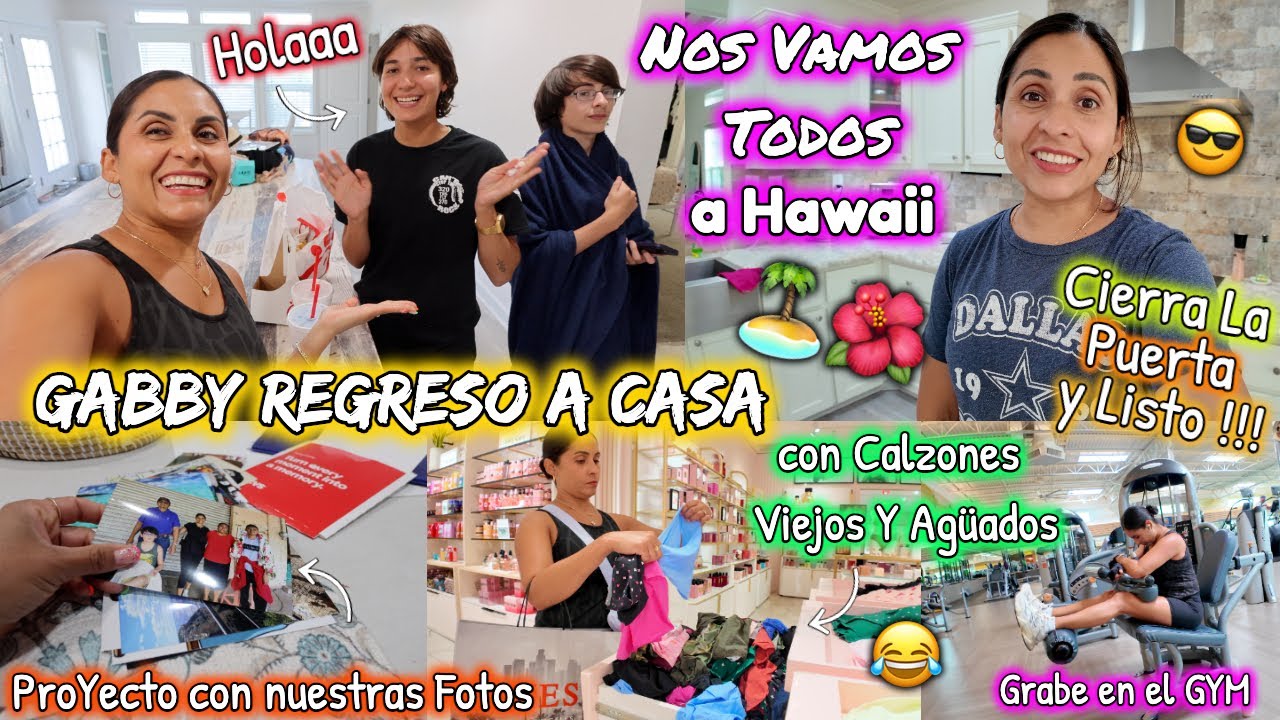 Gabby Regreso a Casa👩🏻&zwj;✈️ Nos Vamos todos con ella😂🏝️🌺 Con Calzones Viejos y Ag&uuml;ados👙😂