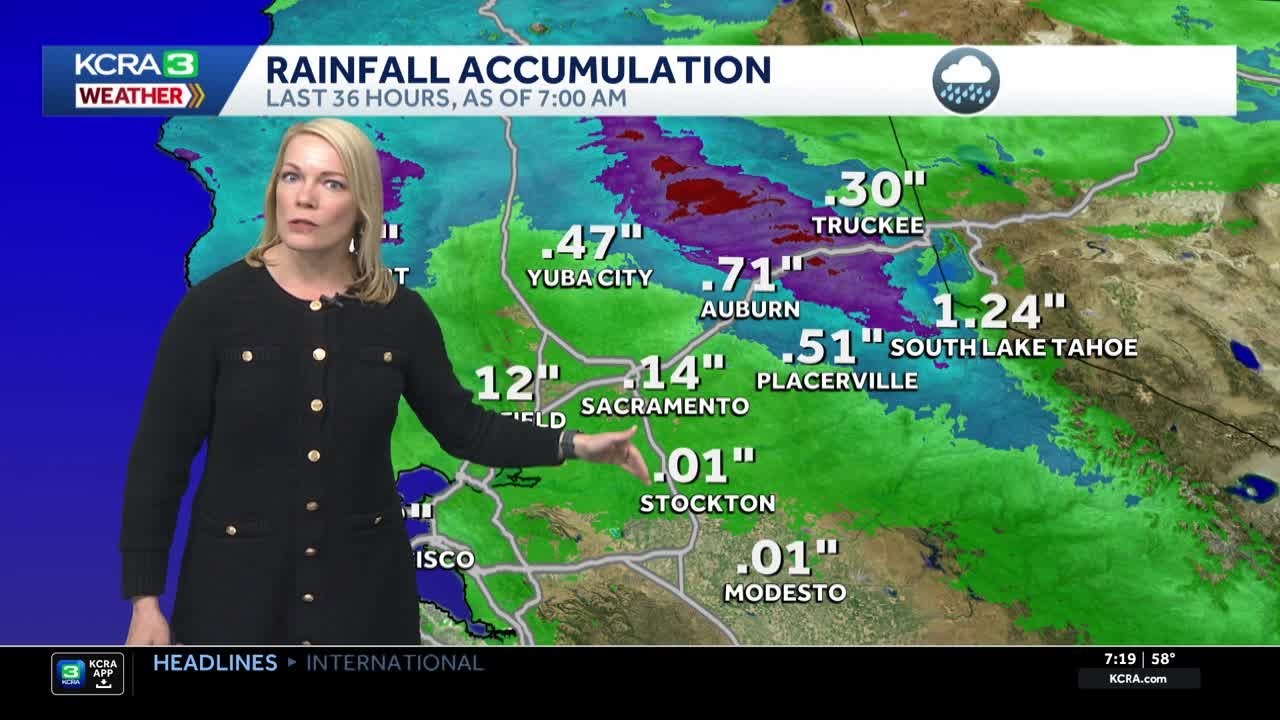 Northern California rain: Warm rains bring widespread showers, increase avalanche risk