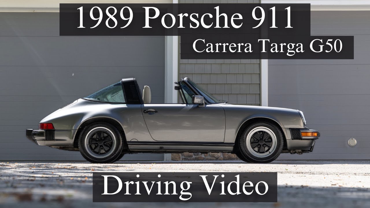 1989 Porsche 911 Carrera Targa (G-Series) Driving Video | Stone Grey Metallic G50!