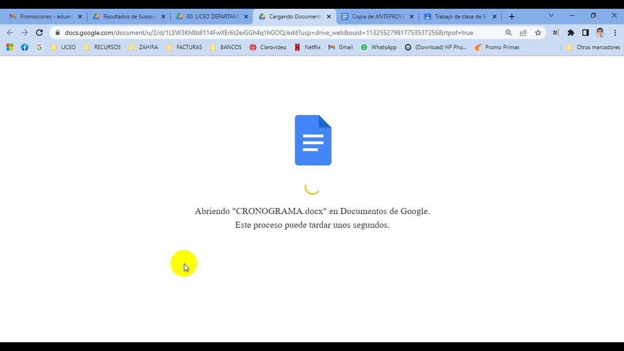 Copiar tabla de Word a Google Docs