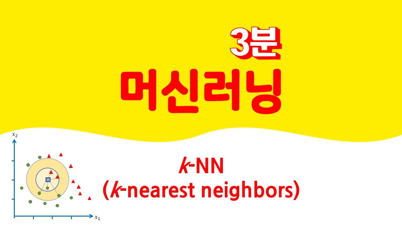 3분 머신러닝 - k-NN 🔑 k-nearest neighbors | 거리 | 유사도 | 유클리드거리 | Euclidean distance