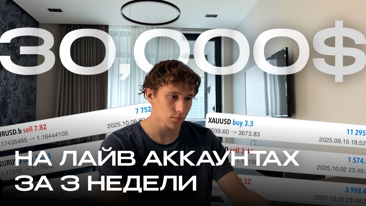 Заработал 30 000$ за 3 недели на трейдинге в 19 лет | Разбор позиций