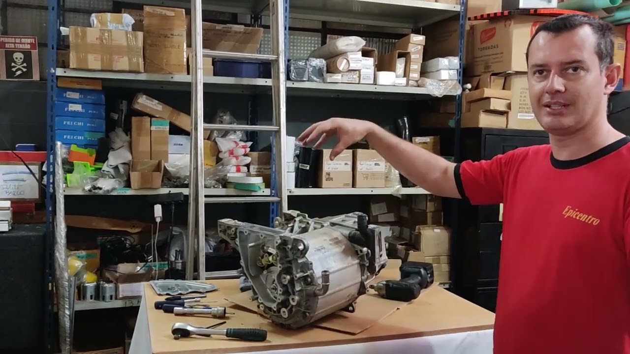 Desmontagem motor elétrico byd 204 CV primeira parte