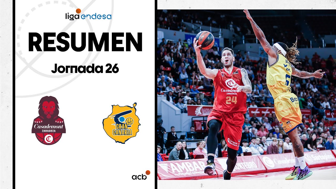 Casademont Zaragoza - Gran Canaria (76-73) RESUMEN | Liga Endesa 2022-23