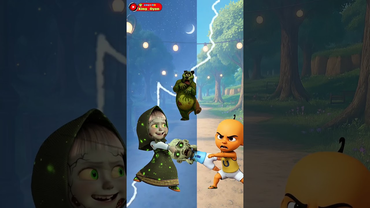 Clash,! Masha Zombie and Upin Ipin  