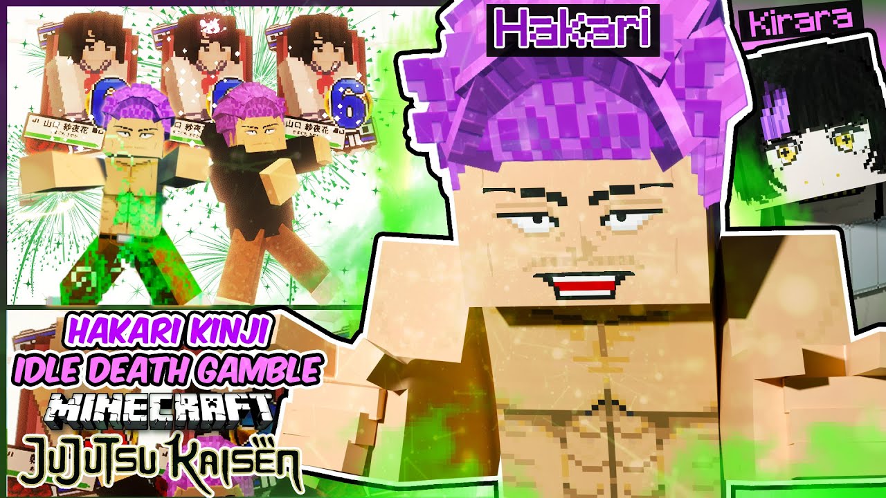 Hakari Kinji DANCE and IDLE DEATH GAMBLE Domain Expansion inside Minecraft Jujutsu Kaisen!