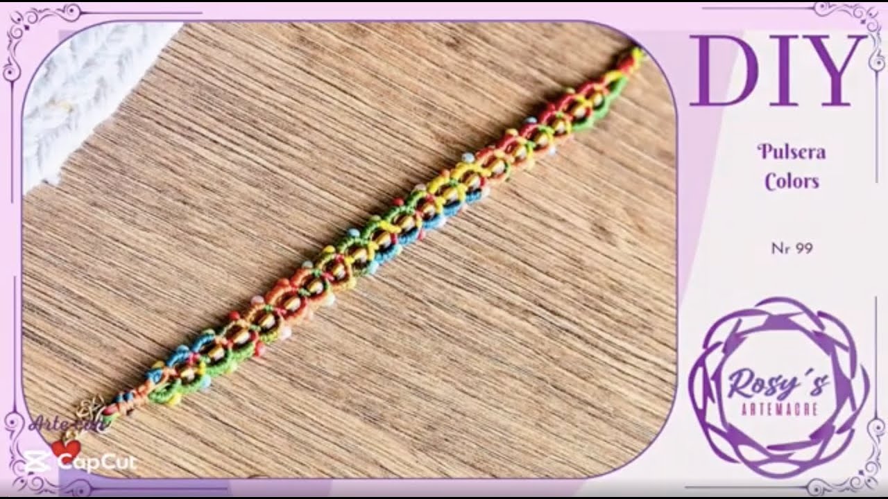 DIY Pulsera fácil macramé