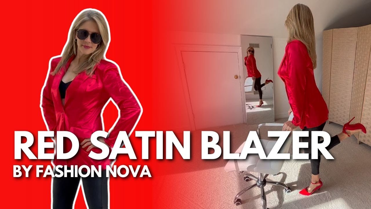 OFFICE SECRETARY SATIN BLAZER