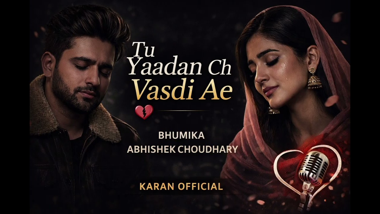Tu Yaadan Ch Vasdi Ae | Sad Punjabi Duet Song 💔 | Bhumika & Abhishek Choudhary | Karan Official
