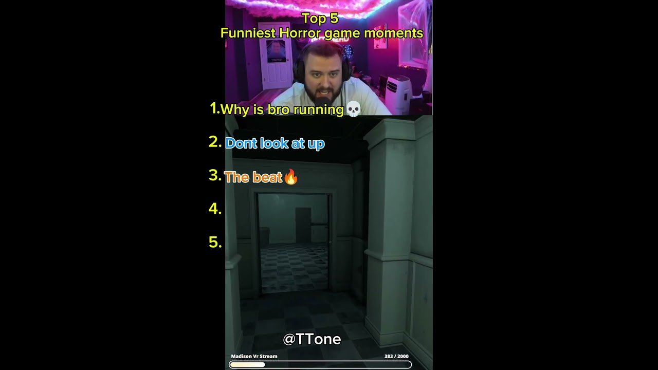 Ranking the top 5 funniest horror game moments #funny #bestclips #clips #horror #gaming