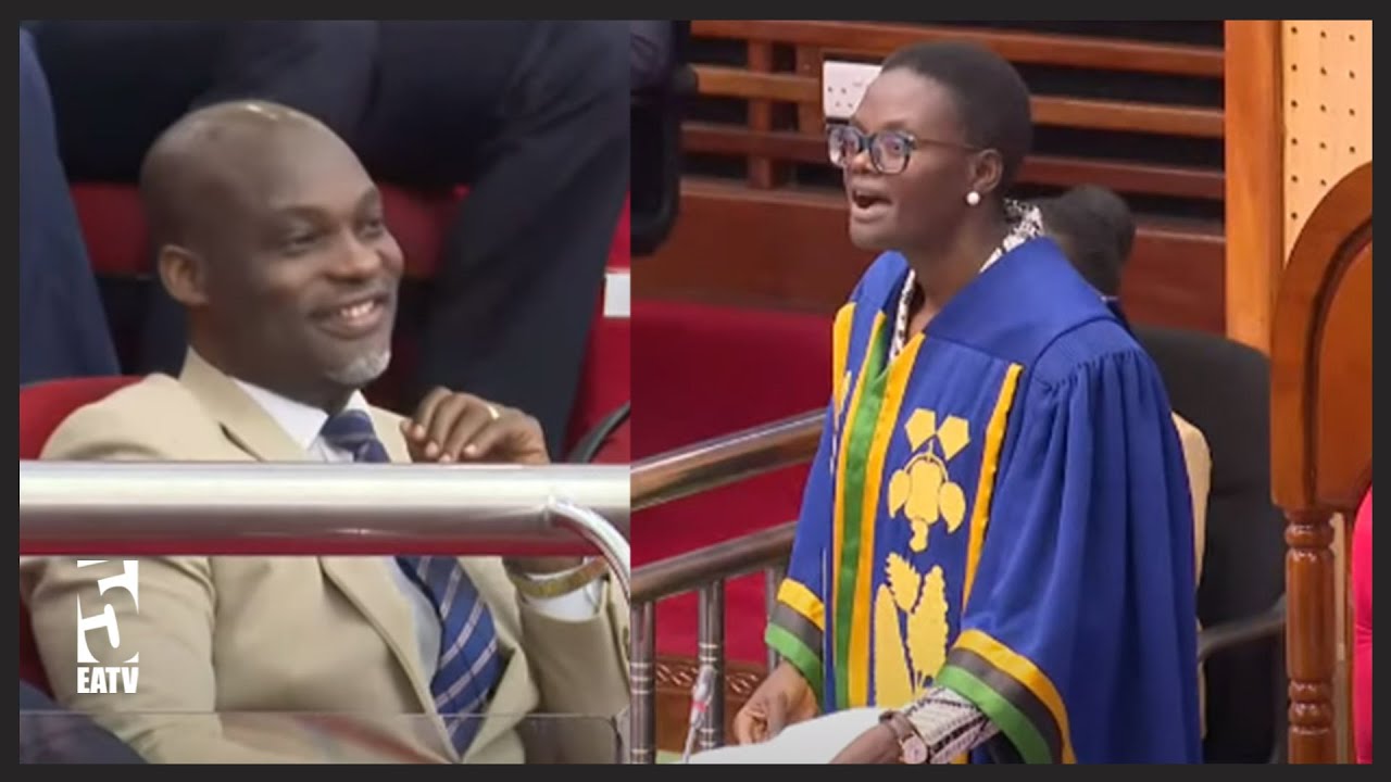SHANGWE LAIBUKA BUNGENI SPIKA TULIA AKIMTAMBULISHA MUMEWE Mkurugenzi Mkuu EWURA 