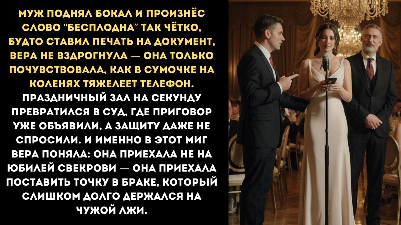 Юбилей идеальной семьи закончился мёртвой тишиной в зале