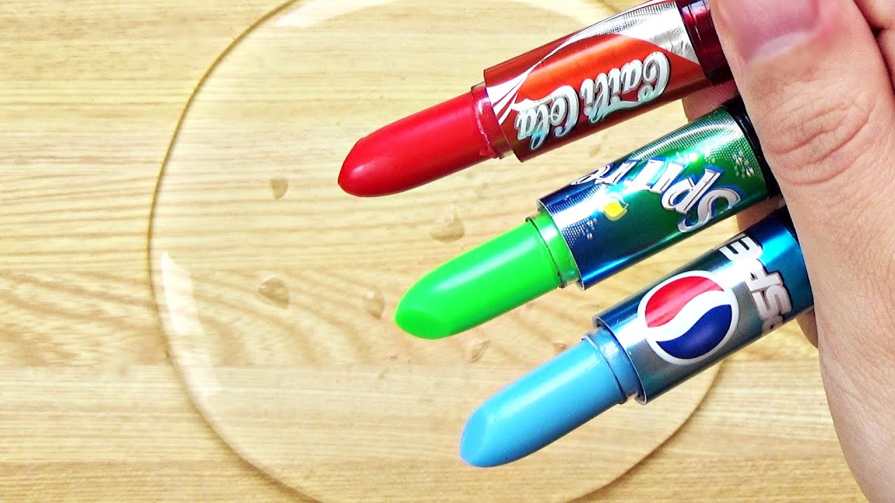 Satisfying Slime Coloring with Lipstick, Eyeshadow Palette + More! Mixing Makeup into Clear Slime!