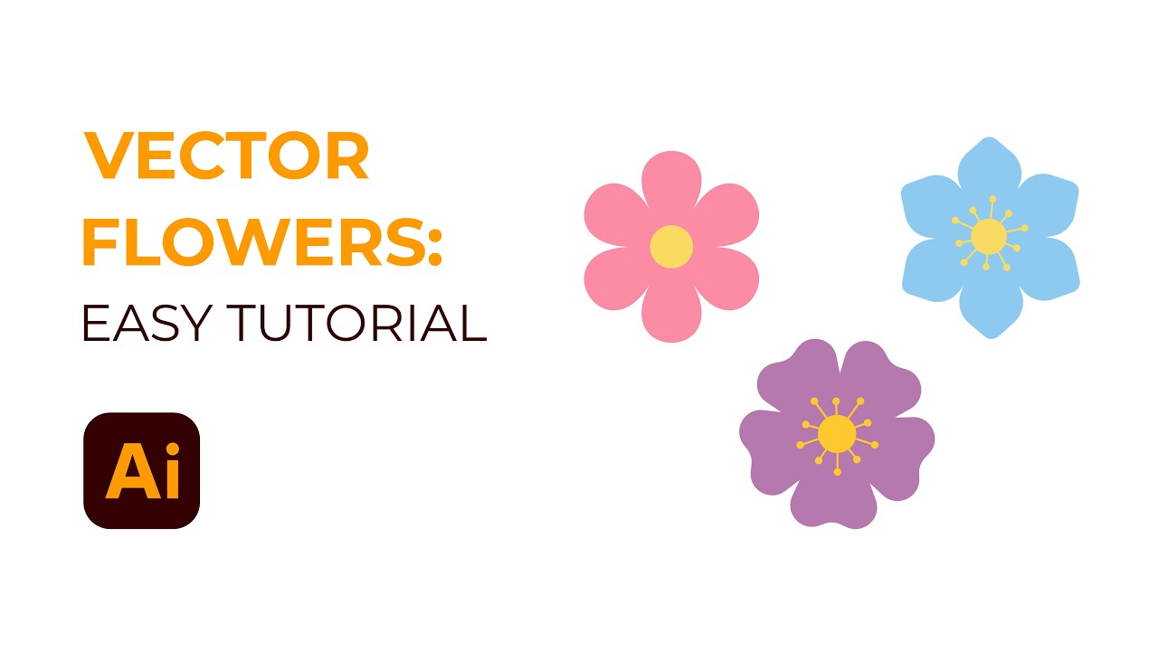 How to Create Simple Vector Flowers in Adobe Illustrator