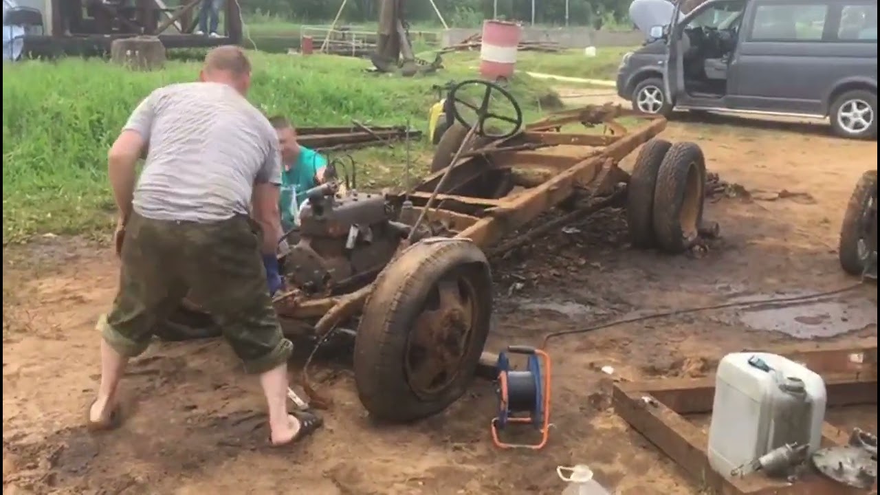 Запуск двигателя ГАЗ-АА!