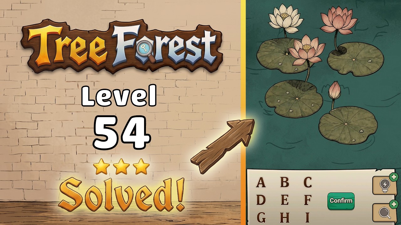 Tree Forest: Detective Words - Level 54 Walkthrough 🧩 | Full Solution & Gameplay! 🌲✨