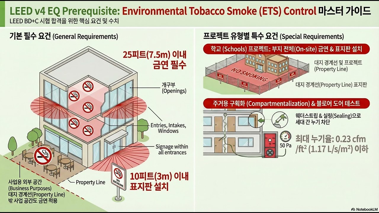 [LEEDv4] AP BD+C Indoor Environmental Quality Environmental Tobacco Smoke Control + Low Emitting
