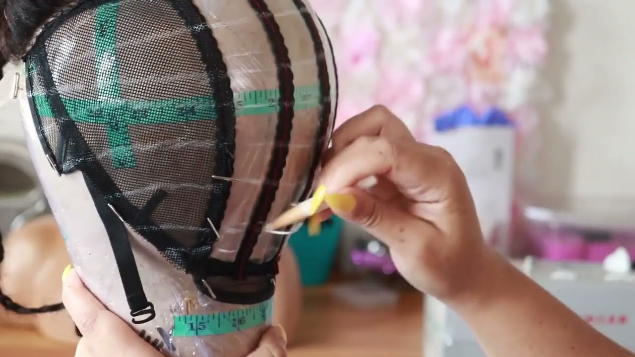MAKING A WIG ON A MESH VENTILATED CAP| WIG MAKING 2022| SINGER SEWING MACHINE