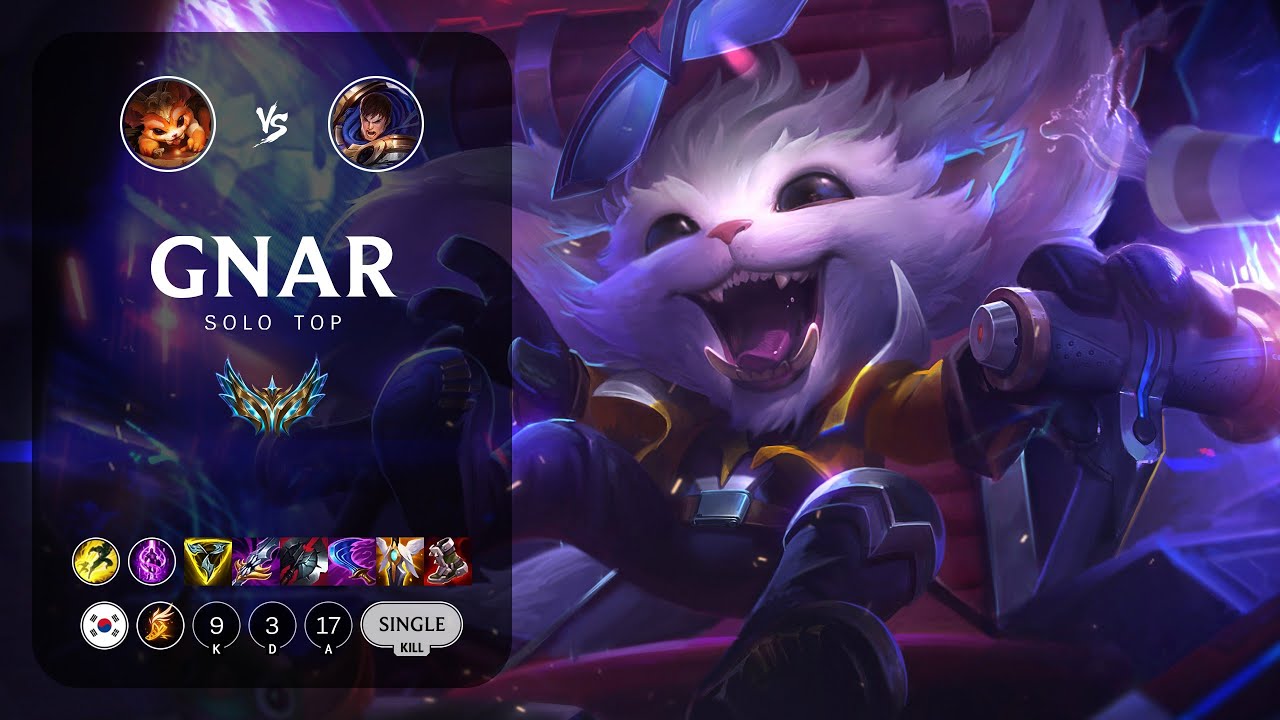 Gnar Top vs Garen - KR Challenger Patch 13.24