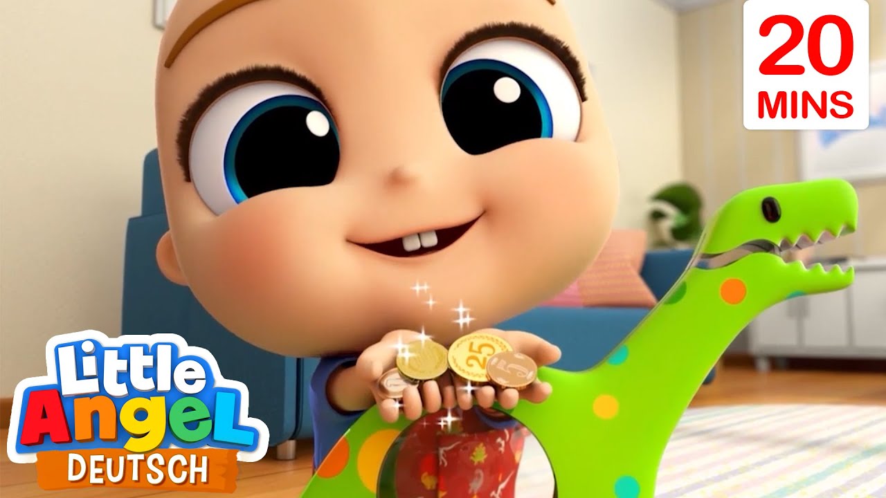 Das Sparschwein | Kinderlieder mit Klein Joni | Little Angel Deutsch