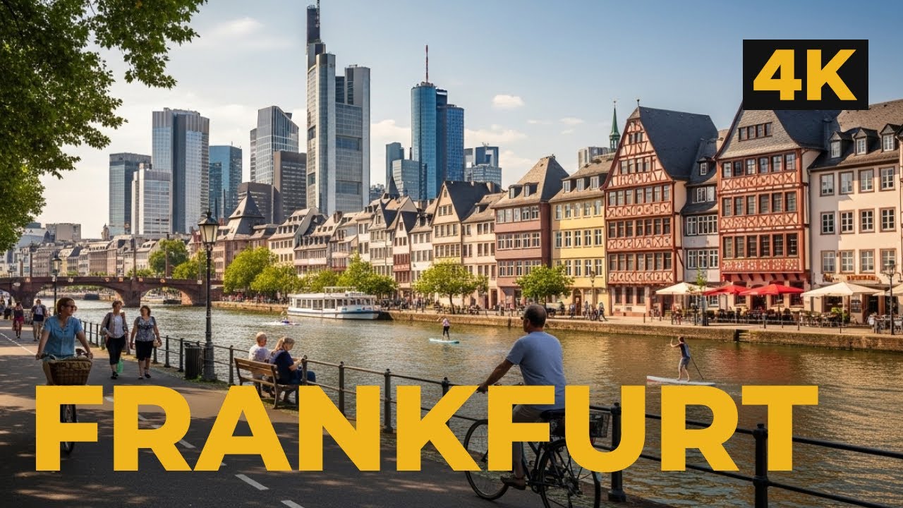 Frankfurt Walking Tour Along the River | Main River, Germany