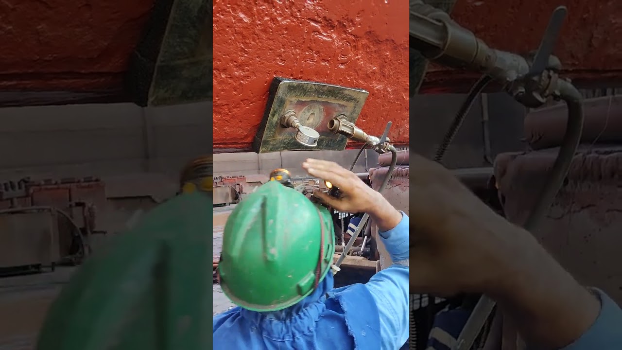 Vaccum test of bottom plug at dry dock